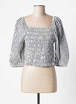 Top coupe cintrée manches 3/4 noir EDC femme
