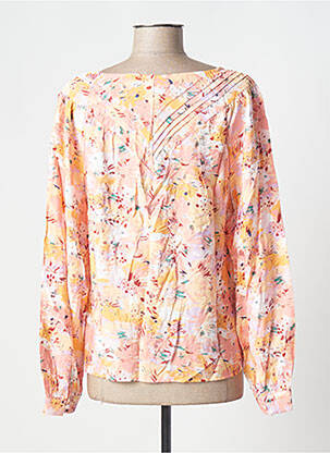 Blouse imprimé fantaisie manches longues orange VILA femme