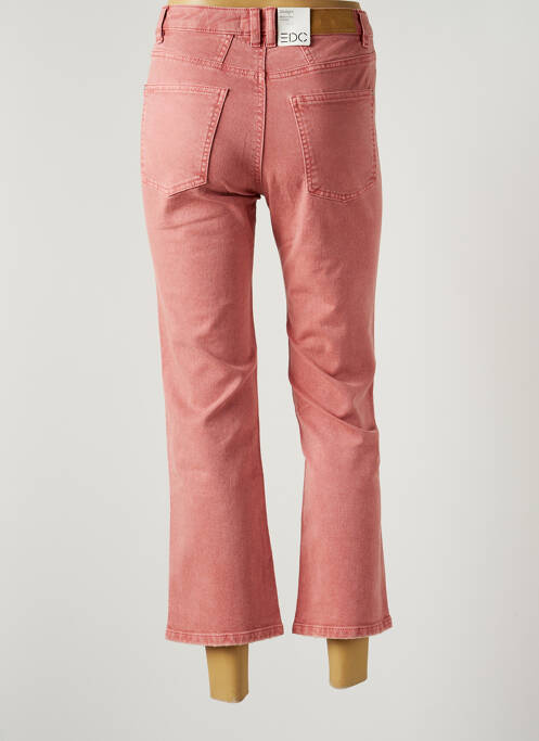 Jeans coupe droite rouge EDC pour femme