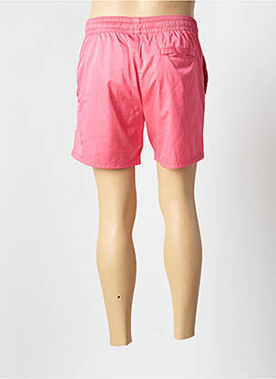 Short de bain effet matière satinée rose SELECTED homme