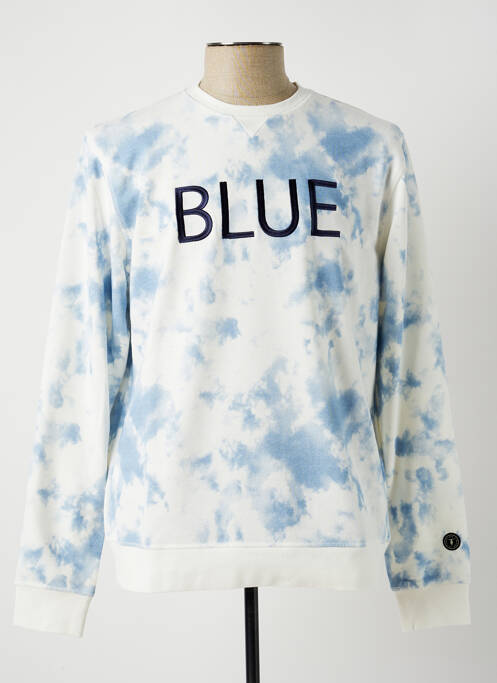 Sweat-shirt bleu LE TEMPS DES CERISES pour homme