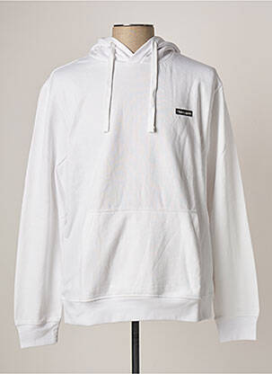 Sweat-shirt à capuche blanc TEDDY SMITH pour homme