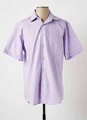 Chemise manches courtes violet BELLONI pour homme