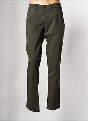 Pantalon chino vert DELAHAYE pour homme