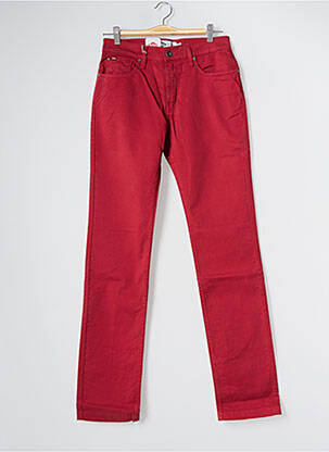 Pantalon droit rouge LEE COOPER pour homme