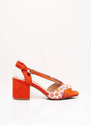 Sandales/Nu pieds orange EMILIE KARSTON pour femme