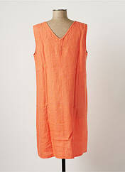 Robe mi-longue orange SKANDAL pour femme seconde vue