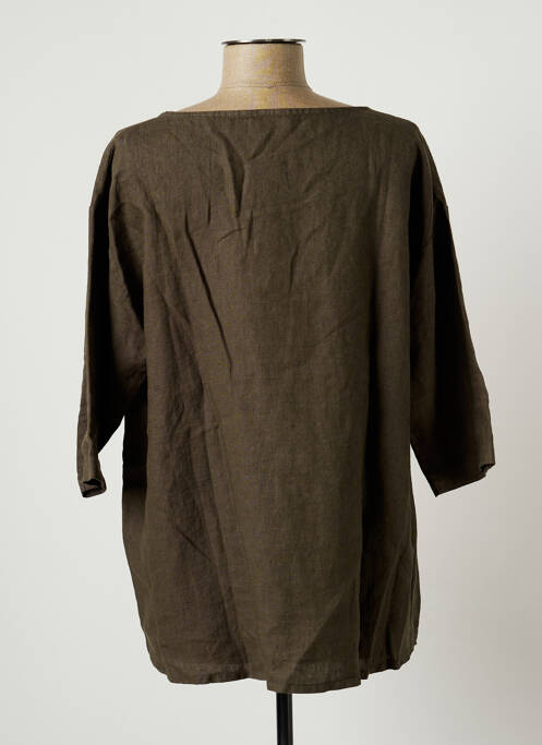 Veste casual coupe droite marron SKANDAL femme