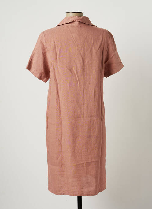 Robe mi-longue rose SKANDAL femme