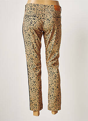 Pantalon 7/8 stretch taille basse beige PLEASE femme
