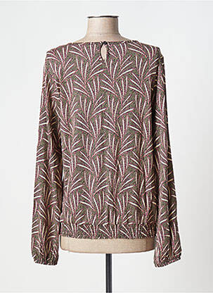 Top tissage jersey manches longues beige GEISHA femme