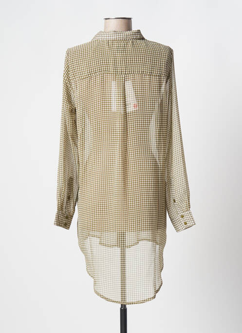 Tunique manches longues vert ICHI pour femme