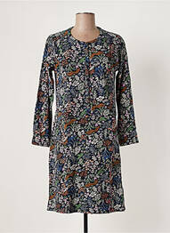 Robe mi-longue imprimé fleurs manches longues bleu WHITE STUFF femme