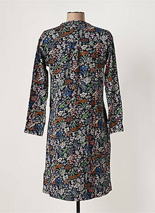 Robe mi-longue imprimé fleurs manches longues bleu WHITE STUFF femme