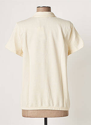 Polo stretch manches courtes beige GEISHA femme