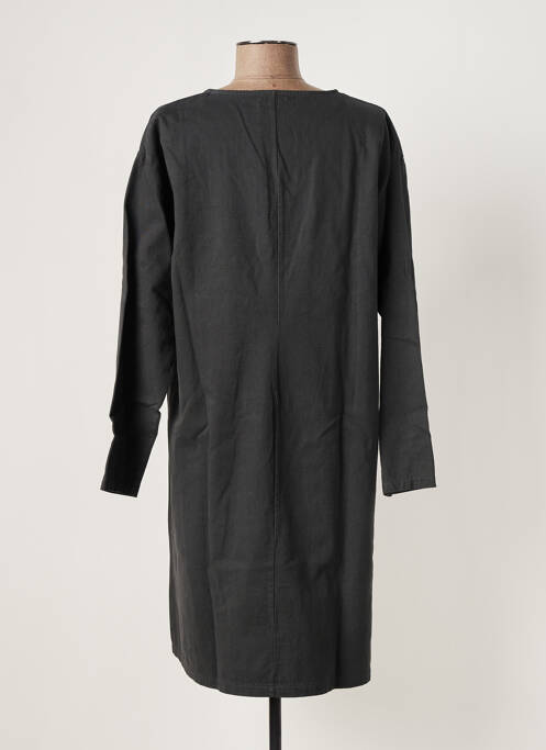 Robe mi-longue manches longues manches longues gris SKANDAL femme