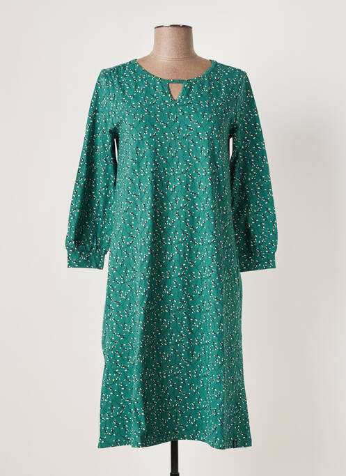 Robe mi-longue vert TRANQUILLO pour femme