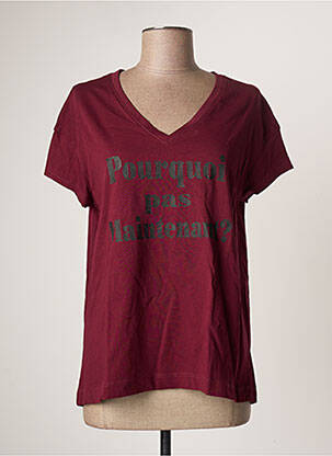 T-shirt rouge JOHANNA PARIS pour femme