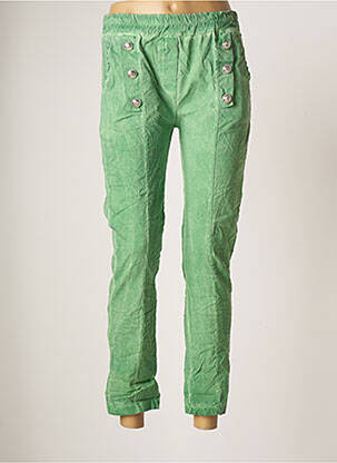 Pantalon 7/8 vert CAPUCINE MODA pour femme