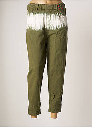 Pantalon 7/8 vert JOHANNA PARIS pour femme
