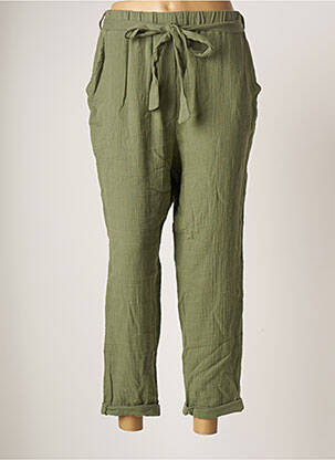 Pantalon 7/8 vert VIE TA VIE pour femme