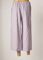 Pantalon 7/8 violet JOHANNA PARIS pour femme seconde vue