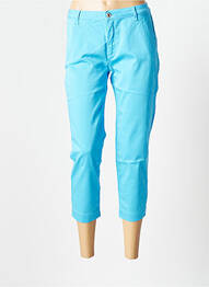 Pantalon 7/8 stretch taille basse bleu TRUSSARDI JEANS femme