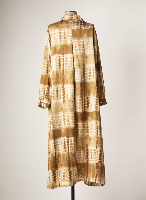 Robe longue beige JANIS & JOHN pour femme