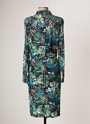 Robe mi-longue coupe fluide manches longues vert GERARD DAREL femme