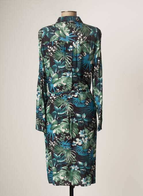 Robe mi-longue coupe fluide manches longues vert GERARD DAREL femme