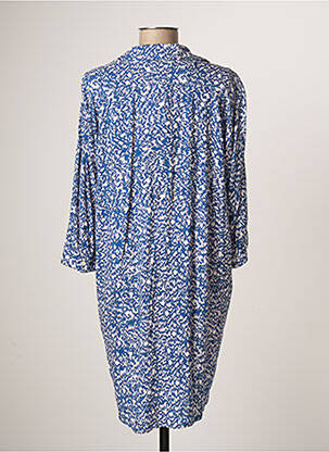 Robe courte manches 3/4 manches 3/4 bleu ATELIER JAD femme
