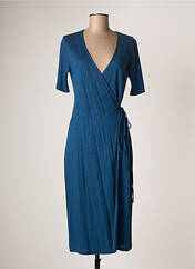 Robe mi-longue bleu MAJESTIC FILATURES pour femme seconde vue