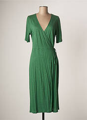 Robe mi-longue vert MAJESTIC FILATURES pour femme seconde vue
