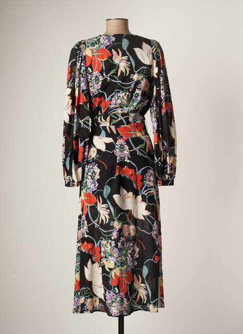 Robe longue noir IDANO pour femme