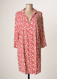 Robe courte manches 3/4 manches 3/4 rouge ATELIER JAD femme