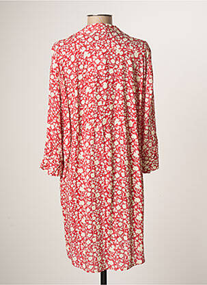 Robe courte coupe fluide manches 3/4 rouge ATELIER JAD femme