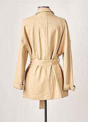 Veste casual col tailleur beige STUDIO PARISIEN femme
