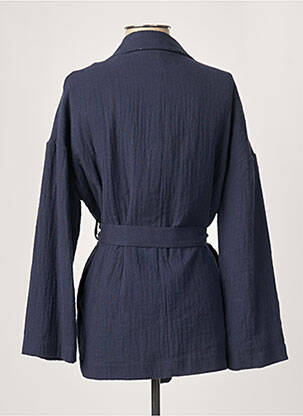Veste casual col tailleur bleu STUDIO PARISIEN femme