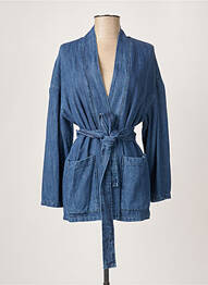 Veste casual poches bleu STUDIO PARISIEN femme