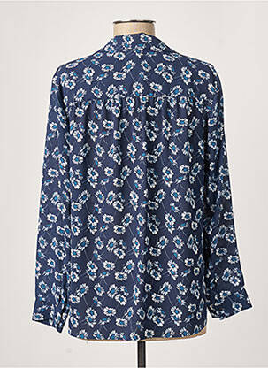 Blouse imprimé fleurs manches longues bleu GERARD DAREL femme