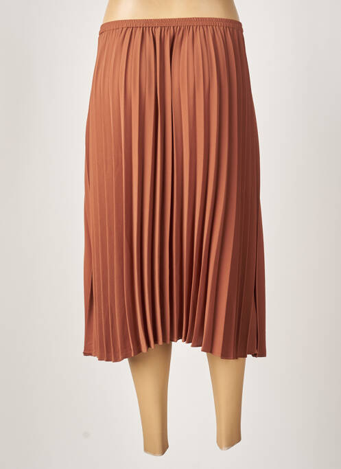 Jupe mi-longue marron AN' GE femme