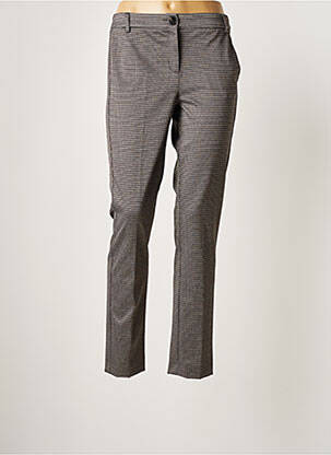 Pantalon chino fermeture zippée sous rabat boutonné taille normale gris MARELLA femme