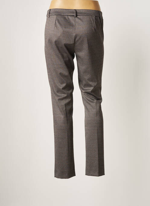 Pantalon chino fermeture zippée sous rabat boutonné taille normale gris MARELLA femme