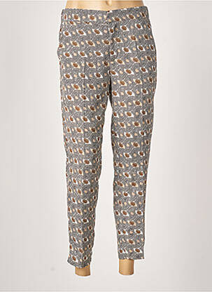 Pantalon chino taille normale taille normale gris EMA BLUE'S femme