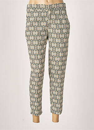 Pantalon chino taille normale taille normale vert EMA BLUE'S femme