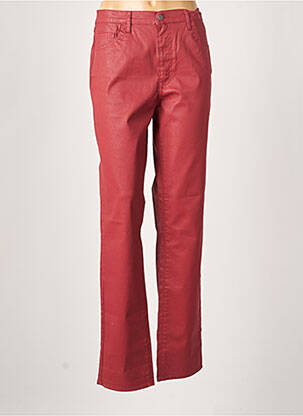 Pantalon droit rouge KANOPE pour femme