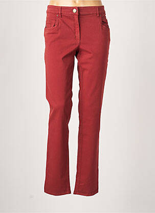 Pantalon droit rouge ZERRES pour femme
