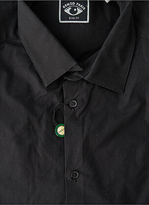 Chemise manches longues manches longues noir KENZO homme