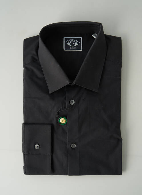 Chemise manches longues manches longues noir KENZO homme