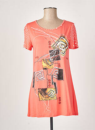 T-shirt orange KAYANE pour femme